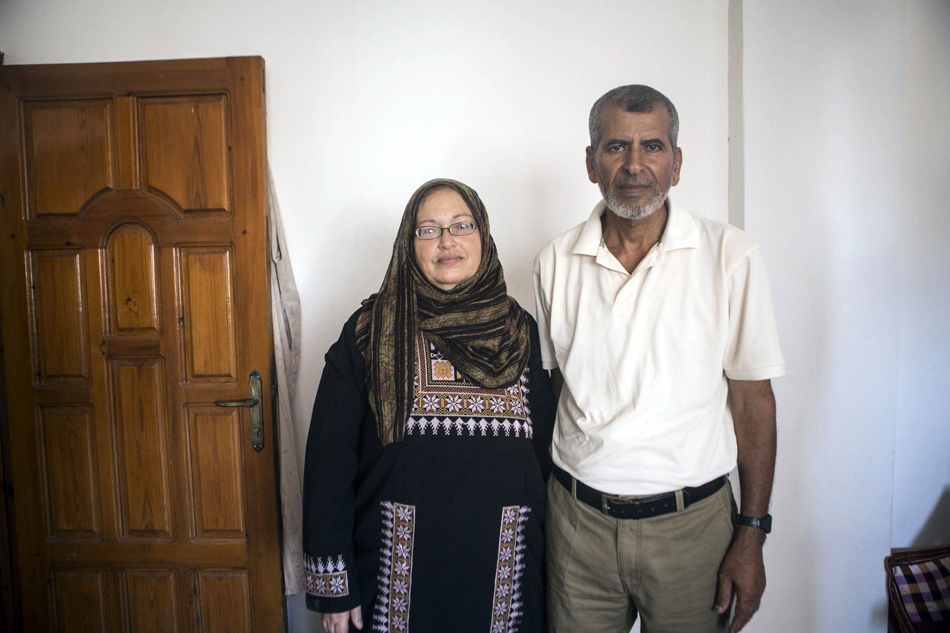 Both Buseina and Mustafa held on to their usual daily habits throughout the Israeli offensive. Buseina would get up before the morning prayer to make tea, and Mustafa would join her in the kitchen soon after.
