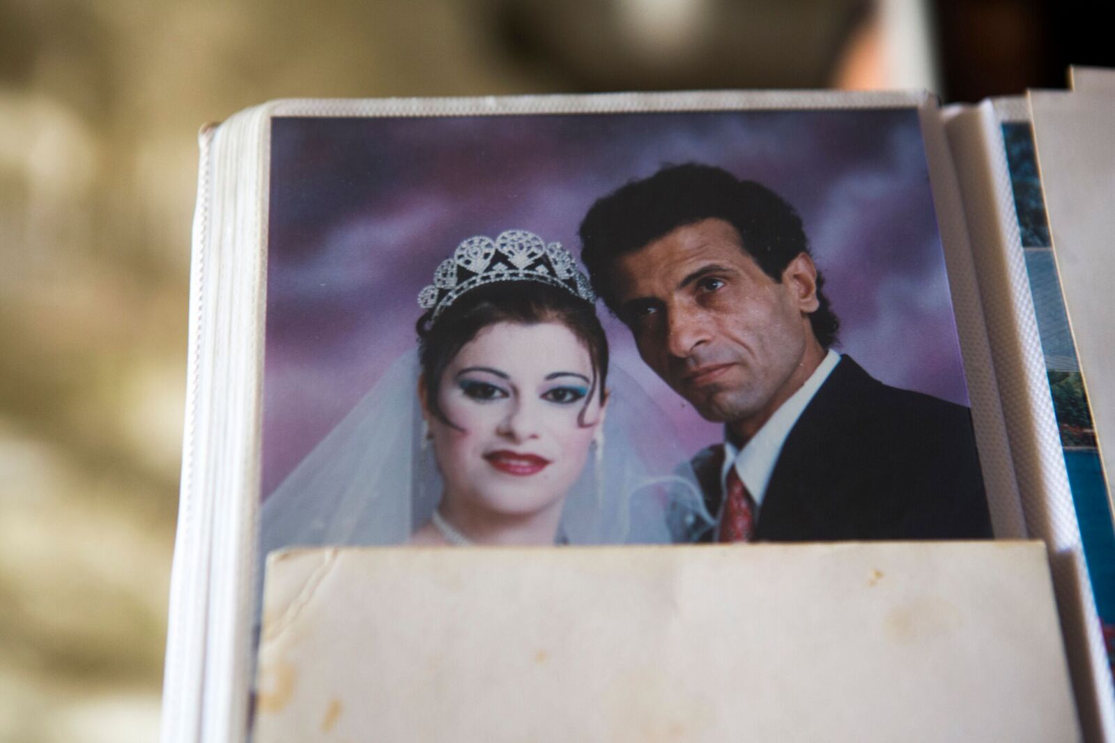 Ibrahim and Taghrid on their wedding day.
